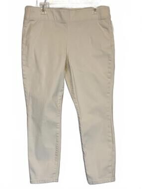 Simply Vera Vera Wang Pull On Crop Pants Size 14 Cream